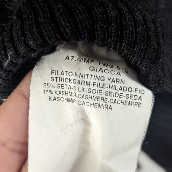 MaxMara Silk-Cashmere wrap sweater | sz S - Picture 3 of 3